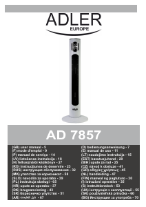 Mode d’emploi Adler AD 7857 Ventilateur