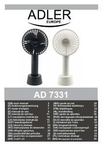 Návod Adler AD 7331w Ventilátor