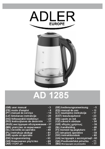 Instrukcja Adler AD 1285 Czajnik