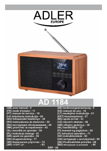 Bruksanvisning Adler AD 1184 Radio