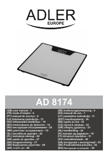 Manual de uso Adler AD 8174w Báscula