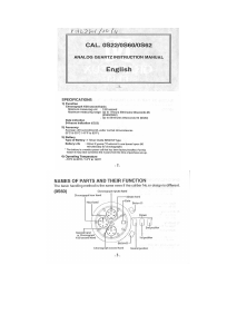 Manual Grandeux 0S60 Movement