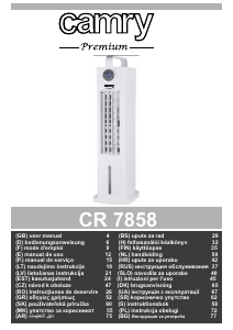 Manual de uso Camry CR 7858 Ventilador