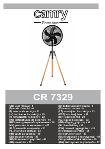 Rokasgrāmata Camry CR 7329 Ventilators