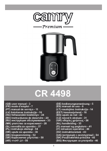 Bedienungsanleitung Camry CR 4498 Milchaufschäumer