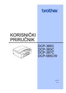 Priručnik Brother DCP-383C Višenamjenski pisač