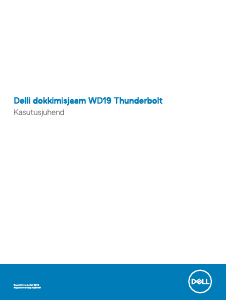 Kasutusjuhend Dell WD19S Dokkimisjaam