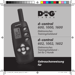 Bedienungsanleitung Dogtrace d-control 1000 Elektronische halsband