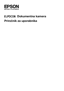 Priročnik Epson ELPDC06 Kamera za dokumente