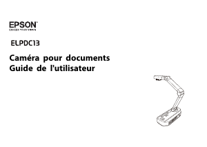 Mode d’emploi Epson ELPDC13 Caméra de documents