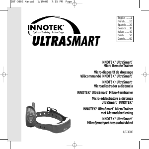 Manual de uso Innotek IUT-300E UltraSmart Collar eléctrico