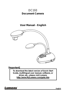 Manual Lumens DC193 Document Camera