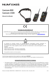 Manual Num'Axes Canicom 1500 Coleira eletrônica