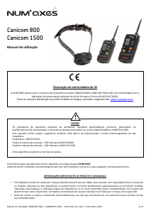 Manual Num'Axes Canicom 800 Coleira eletrônica