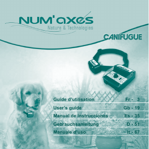 Manual de uso Num'Axes Canifugue Collar eléctrico