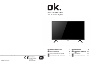 Manual de uso OK ODL 32950HC-TAB Televisor de LED