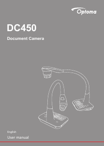 Manual Optoma DC450 Document Camera