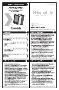 Manual de uso HomeLife BP 103 Tensiómetro