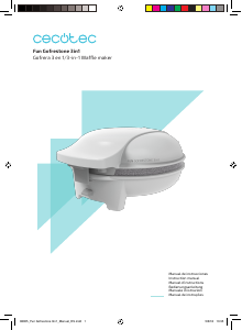 Manuale Cecotec Fun Gofrestone 3in1 Macchina per waffle