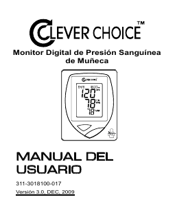 Manual de uso Clever Choice TD-3018 Tensiómetro