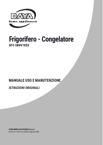 Manuale DAYA DF4-58NV1XE0 Frigorifero-congelatore