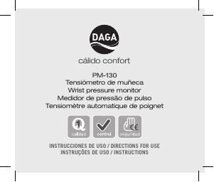 Manual de uso Daga PM-130 Tensiómetro