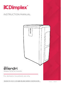 Manual Dimplex EverDri12EL Dehumidifier