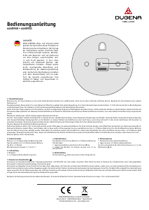 Manual Dugena 4460960 Clock