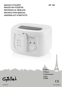 Manual Gallet DF 165 Toaster