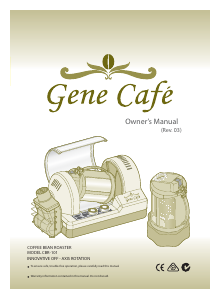 Handleiding Gene Café CBR-101 Koffiebrander