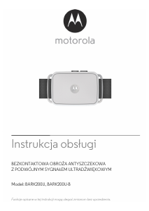 Instrukcja Motorola BARK200U Obroża elektroniczna