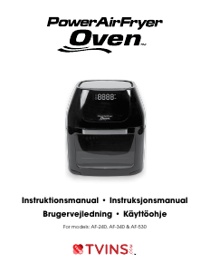 Käyttöohje PowerAirFryer AF-530 Uuni