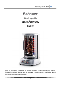 Návod Rohnson R-2540 Kebab gril