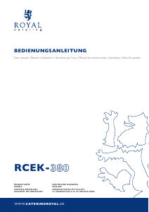 Manual de uso Royal Catering RCEK-380 Asador de döner
