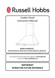 Manual Russell Hobbs RHSCH901B-M Cooker Hood