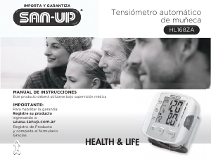 Manual de uso San-Up HL168ZA Tensiómetro