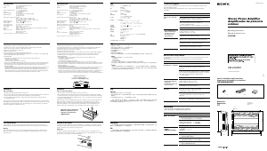 Handleiding Sony XM-222MK2 Autoversterker