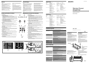 Handleiding Sony XM-7547 Autoversterker