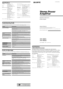 Manual Sony XM-440EX Car Amplifier