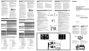 Manual Sony XM-7527 Car Amplifier