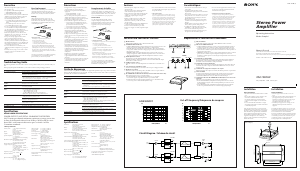 Handleiding Sony XM-1002HX Autoversterker