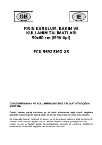 Kullanım kılavuzu Franke FCK 9692 EMG XS Fırın