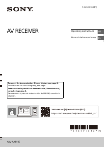 Manual Sony XAV-AX8100 Car Radio