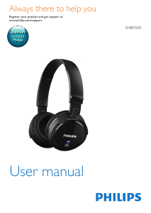 Manual Philips SHB5500BK Headphone