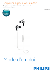 Mode d’emploi Philips SHB5800WT Casque