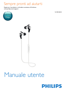 Manuale Philips SHB5800WT Cuffie