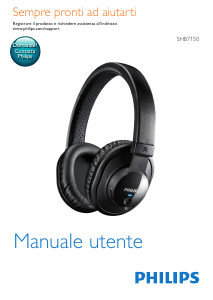 Manuale Philips SHB7150FW Cuffie