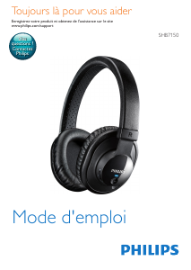 Mode d’emploi Philips SHB7150FW Casque