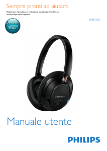 Manuale Philips SHB7250WT Cuffie