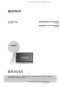 Mode d’emploi Sony Bravia KDL-42W670A Téléviseur LCD